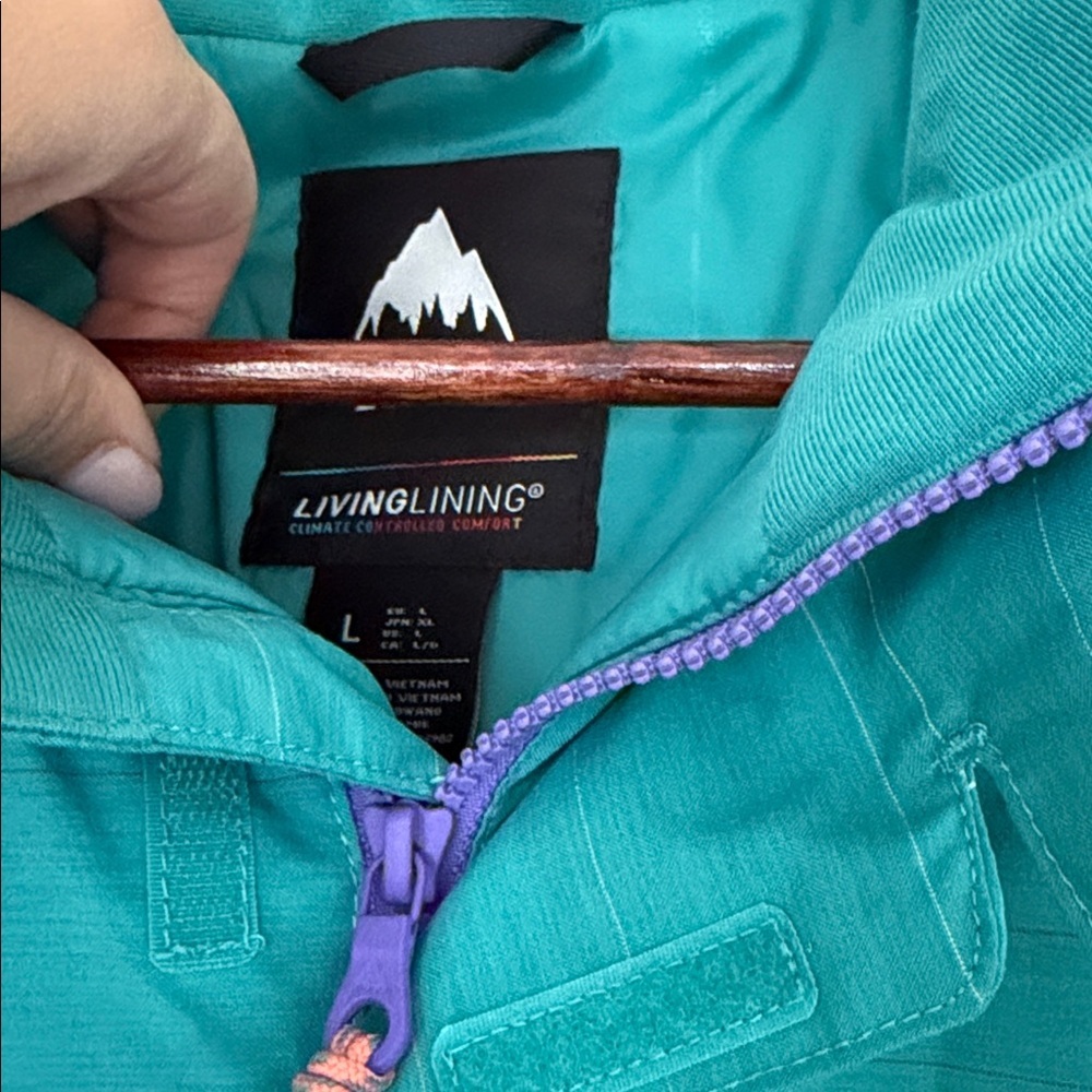 Burton Women's Jet Set Jacket, green-blue space dye Large - Picture 8 of 10